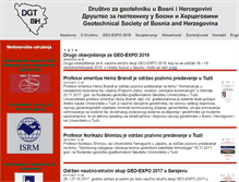 Tablet Screenshot of geotehnika.ba